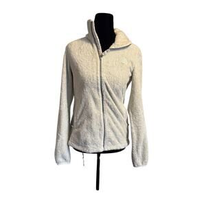 The North Face Osito Fleece Jacket Women’s XS White Cream Full Zip Soft Fuzzy